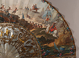 Fan, Gouache on parchment; mother-of-pearl, French