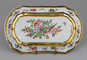 Ensemble for chocolate, Vienna, Hard-paste porcelain decorated in polychrome enamels with gold mounts; gold, lapis lazuli; glass, Austrian, Vienna