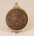 Mirror case, Donatello  Italian, Bronze, inlaid with gold and silver, British, after Italian original