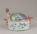 Tureen with cover, Hard-paste porcelain, Chinese, possibly for Portuguese market