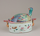 Tureen with cover, Hard-paste porcelain, Chinese, possibly for Portuguese market