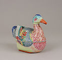 Tureen with cover, Hard-paste porcelain, Chinese, possibly for Portuguese market