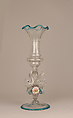 Fluted vase with dolphins, Venezia-Murano Company (Italian 1872–1909), Glass, Italian, Venice (Murano)