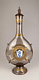Bottle with arms of Visconti and Bentivoglio families, Glass, Italian