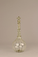 Bottle with stopper, Glass, Italian, Venice (Murano)