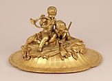 Tureen cover, Silver on base metal, French