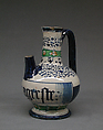 Ewer, Maiolica (tin-glazed earthenware), possibly Italian, Venice