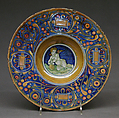 Plate, Maestro Giorgio Andreoli  Italian, Maiolica (tin-glazed earthenware), lustered, Italian, Gubbio