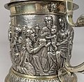Tankard, Hans Jacob Mair (ca. 1641–1719), Silver gilt, German, Augsburg
