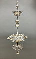 Sabbath lamp, Johannes Schiotling Swedish, Silver: chased, Dutch, Amsterdam