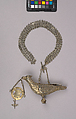 Shooting trophy in the shape of a bird with chain, Gilded silver: cast, chased, punched, engraved, North German