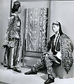 Coat, silk, metallic, Greek