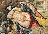 Seven Deadly Sins: Sloth tapestry, Designed by Pieter Coecke van Aelst (Netherlandish, Aelst 1502–1550 Brussels), Wool, silk, gold and silver-metal-wrapped threads, Netherlandish, Brussels