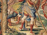 The Story of Joshua: God's Commandment To Joshua tapestry, Designed by Pieter Coecke van Aelst (Netherlandish, Aelst 1502–1550 Brussels), Wool, silk, gold and silver-metal-wrapped threads, Netherlandish, Brussels
