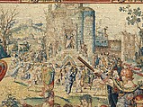 Story of Saint Paul: The Arrest of Paul tapestry, Pieter Coecke van Aelst (Netherlandish, Aelst 1502–1550 Brussels), Wool and silk, Netherlandish, Brussels