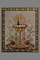 Firescreen panel, Silk and cotton on silk, French