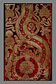 Panel of velvet, Silk and metal-wrapped thread, pile-on-pile cut, voided and brocaded velvet with metal-wrapped thread loops, Italian