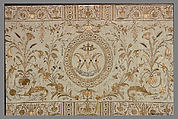 Altar frontal, Metal thread on silk, possibly French