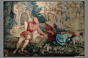 May from a set of The Months of Lucas, Master of the Months of Lucas (Netherlandish, active about 1535), Wool, silk (20-21 warps per inch, 8-9 per cm.), French, Paris