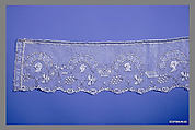 Border, Bobbin lace, Point de Paris, Point d'Esprit, British, Buckinghamshire