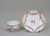 Saucer, Gardner Manufactory Russian, Hard-paste porcelain, possibly Russian, Verbilki
