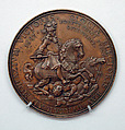 Victory of Imperial Bavarian Troops over Turks at Mohacz (Hungary), 1687, Medalist: Philipp Heinrich Müller (German, 1654–1719), Bronze, German