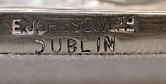 Dish ring, Edmond Johnson, Silver, Irish, Dublin