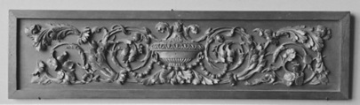 Panel (one of a pair), Wood, carved, French