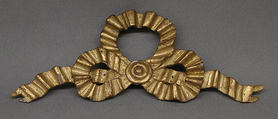 Knot of ribbon, Wood, gilt, French