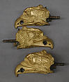 Set of three ornaments, Gilt bronze, French