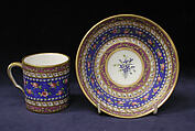 Saucer (Soucoupe), Sèvres Manufactory French, Soft-paste porcelain, French, Sèvres