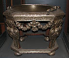 Plate warmer, Elkington & Co. British, Silver on base metal, British, Birmingham, after Danish original