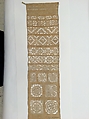 Embroidered whitework sampler, Cutwork, Italian or British