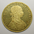 4-ducat piece, Francis Joseph I of Austria, 1888, 40th anniversary of the Emperor's accession, Gold, Austrian