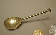 Spoon, Gilt brass, British