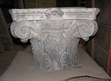Capital (one of a series), Botticino stone, Italian, Rome