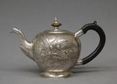 Teapot with cover, Al'derman Petrov Fiodor  Russian, Silver, wood, Russian, Moscow