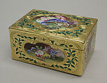 Snuffbox, Jean Ducrollay (French, born 1709, master 1734, recorded 1760), Gold, enamel, French, Paris