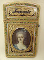 Souvenir with portrait of a woman, Possibly by Gabriel Lebidois (active Paris, master 1781, active 1792), Gold, enamel, diamonds; ivory, French, Paris
