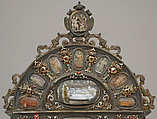 Pax, Silver gilt, niello, enamel cameos, jewels, enamel, rubies, Italian, Milan