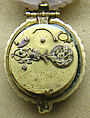 Watch, Watchmaker: Wilhelm Peffenhauser (German, Augsburg, born 1618, master 1647, died before 1683), Case: agate, onyx cameo, with cover of enameled gold set with gemstones (rubies); Dial: engraved gold and silver; Movement: gilded brass and steel, partly blued, German, Augsburg