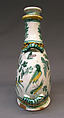 Pilgrim bottle, Faience (tin-glazed earthenware), French, Nevers