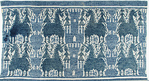 Cover with Unicorns, Cotton and bast fibers, Italian, Perugia
