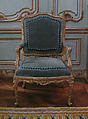 Armchair (one of a pair), Gilded beech, French