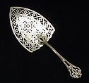 Fish slice, Charles Aldridge (active 1775–93), Silver, British, London