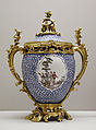 Vase with cover (one of a pair), Meissen Manufactory (German, 1710–present), Hard-paste porcelain, gilt-bronze mounts, German, Meissen with French mounts