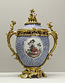 Vase with cover (one of a pair), Meissen Manufactory (German, 1710–present), Hard-paste porcelain, gilt-bronze mounts, German, Meissen with French mounts
