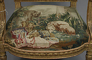 Armchair, Tapestry upholstery by Beauvais, Carved and gilded wood; wool, silk, French, Beauvais