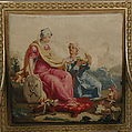 Armchair, Tapestry upholstery by Beauvais, Carved and gilded wood; wool, silk, French, Beauvais