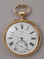 Pocket watch, Watchmaker: Firm of Breguet et Fils (French, 1816–1833), Gold, enamel, gilded brass and steel, French, Paris